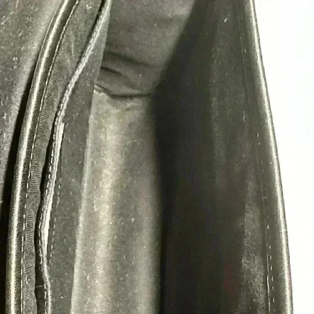 Coach Penelope 23403 Black Leather Turnlock Flap Crossbody Shoulder Bag Purse - Picture 10 of 13